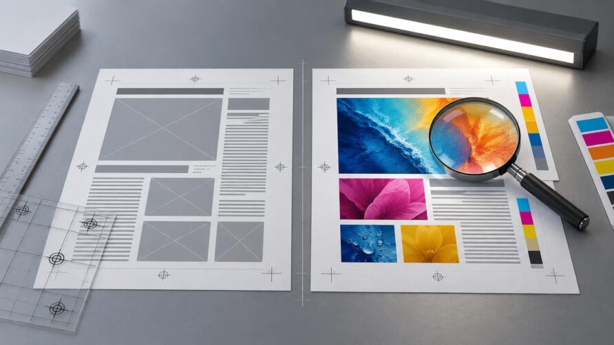 Color Proof vs Layout Proof: What Can You Actually Approve From Each?